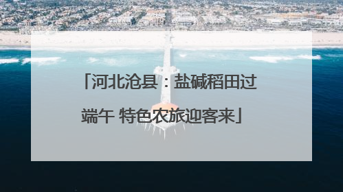 河北沧县：盐碱稻田过端午 特色农旅迎客来