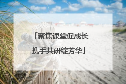 聚焦课堂促成长 携手共研绽芳华