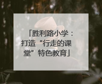 胜利路小学：打造“行走的课堂”特色教育