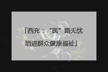 西充：“医”路无忧 增进群众健康福祉