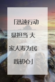 迅速行动显担当 大家人寿为民践初心