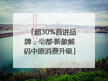 超30%首进品牌，亳都·新象解码中原消费升级