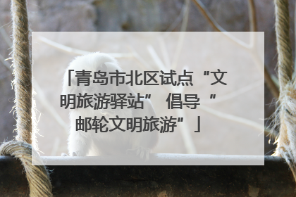 青岛市北区试点“文明旅游驿站” 倡导“邮轮文明旅游”