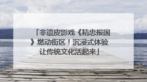 非遗皮影戏《精忠报国》燃动街区！沉浸式体验让传统文化活起来