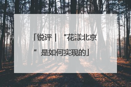锐评｜“花漾北京”是如何实现的