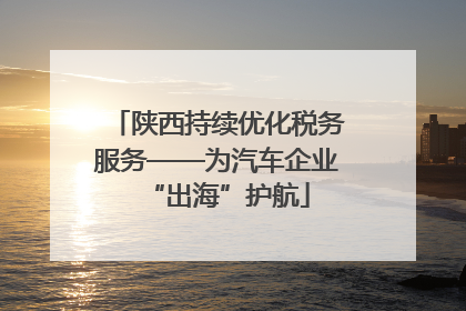 陕西持续优化税务服务——为汽车企业“出海”护航