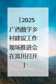 2025广西数字乡村建设工作现场推进会在富川召开