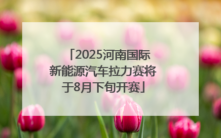 2025河南国际新能源汽车拉力赛将于8月下旬开赛