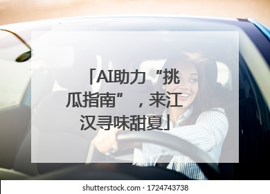 AI助力“挑瓜指南”，来江汉寻味甜夏